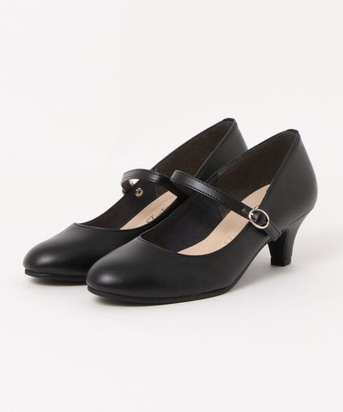 日本製Feeling of yui 布パンプスヒールパンプスヒール3cm