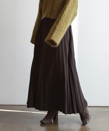 feepur | サテンプリーツロングスカート(スカート)