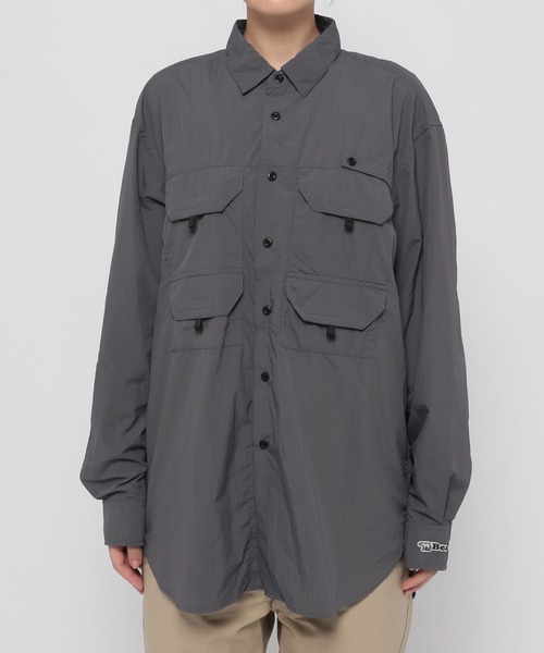 niko and...(ニコアンド)の「【Bear USA(ベア ユーエスエー)】別注 フィッシングシャツ(シャツ/ブラウス・レディース・グレー/オリーブ・MEDIUM/LARGE)」の12枚目の写真