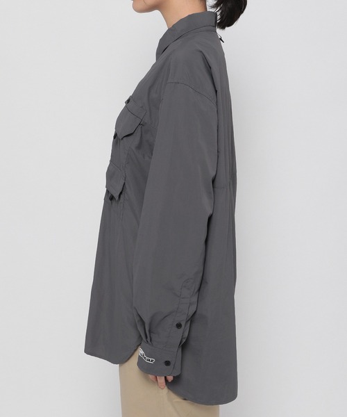 niko and...(ニコアンド)の「【Bear USA(ベア ユーエスエー)】別注 フィッシングシャツ(シャツ/ブラウス・レディース・グレー/オリーブ・MEDIUM/LARGE)」の9枚目の写真
