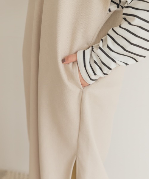 ITEMS URBANRESEARCH（アイテムズ アーバンリサーチ）の「カフタンワンピース（ワンピース・レディース・ベージュ/ブラウン・FREE）」の6枚目の写真