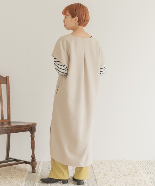 ITEMS URBANRESEARCH（アイテムズ アーバンリサーチ）の「カフタンワンピース（ワンピース・レディース・ベージュ/ブラウン・FREE）」の10枚目の写真