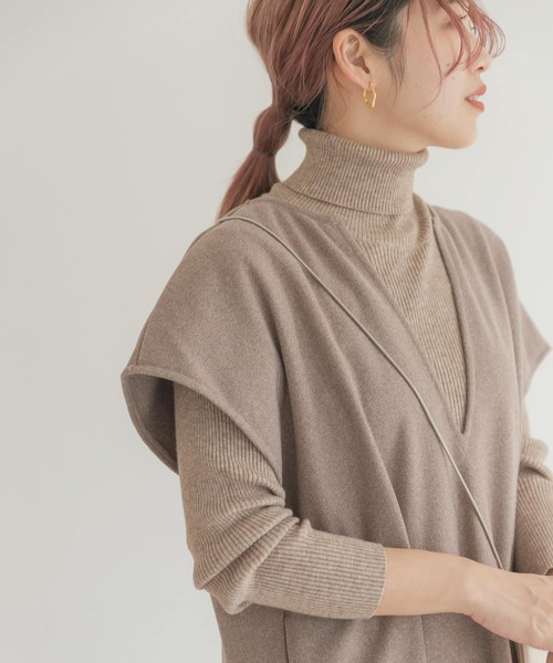 ITEMS URBANRESEARCH（アイテムズ アーバンリサーチ）の「カフタンワンピース（ワンピース・レディース・ベージュ/ブラウン・FREE）」の13枚目の写真