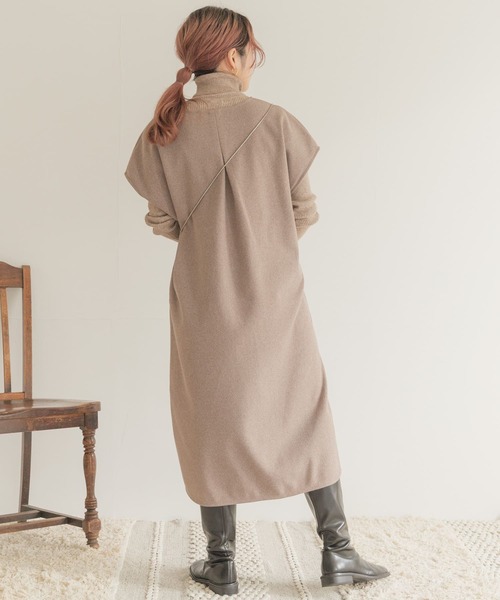 ITEMS URBANRESEARCH（アイテムズ アーバンリサーチ）の「カフタンワンピース（ワンピース・レディース・ベージュ/ブラウン・FREE）」の22枚目の写真