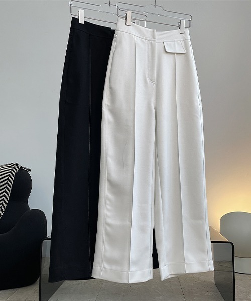 chuclla（チュクラ）の「【chuclla】【2021/AW】Center seam wide pants chw21a104（スラックス・レディース・ブラック・S/L/M）」の17枚目の写真