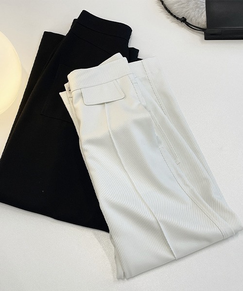 chuclla（チュクラ）の「【chuclla】【2021/AW】Center seam wide pants chw21a104（スラックス・レディース・ブラック・S/L/M）」の19枚目の写真