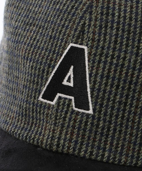 Arnold Palmer（アーノルドパーマー）の「カレッジロゴ シェアツィードキャップ（キャップ・レディース・ブラウン系その他/ブラック系その他/グレー系その他・ﾌﾘ-）」の4枚目の写真