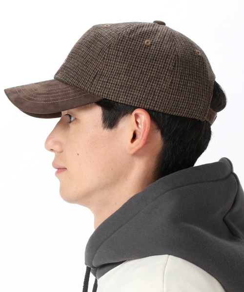 Arnold Palmer（アーノルドパーマー）の「カレッジロゴ シェアツィードキャップ（キャップ・レディース・ブラウン系その他/ブラック系その他/グレー系その他・ﾌﾘ-）」の5枚目の写真