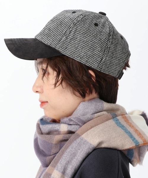 Arnold Palmer（アーノルドパーマー）の「カレッジロゴ シェアツィードキャップ（キャップ・レディース・ブラウン系その他/ブラック系その他/グレー系その他・ﾌﾘ-）」の9枚目の写真