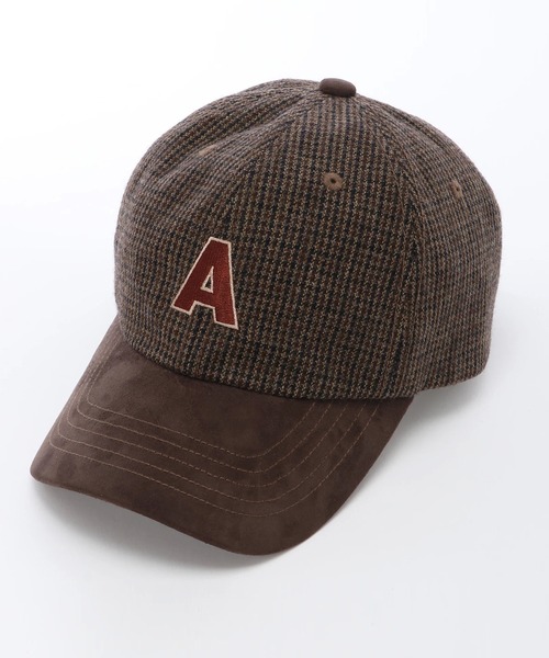 Arnold Palmer（アーノルドパーマー）の「カレッジロゴ シェアツィードキャップ（キャップ・レディース・ブラウン系その他/ブラック系その他/グレー系その他・ﾌﾘ-）」の12枚目の写真