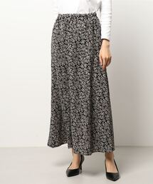 Lugnoncure | 枝葉柄マーメイドギャザースカート(スカート)