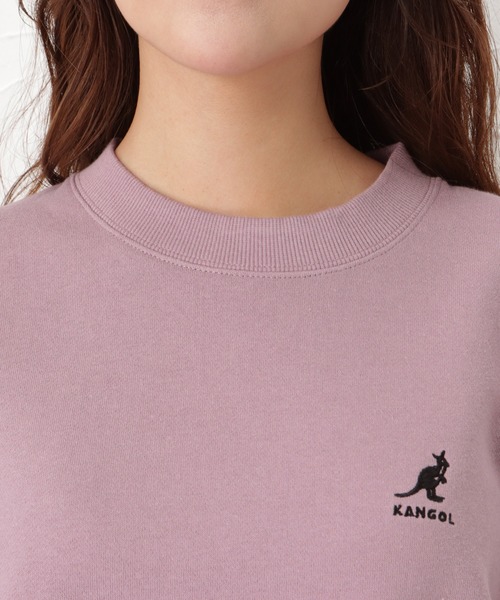 KANGOL（カンゴール）の「KANGOL カンゴール フェイクレイヤード裏毛スウェットトレーナー（スウェット・レディース・ブラック/ピンク/グリーン/グレイッシュベージュ/チャコール・M/L）」の11枚目の写真