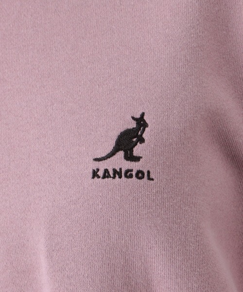 KANGOL（カンゴール）の「KANGOL カンゴール フェイクレイヤード裏毛スウェットトレーナー（スウェット・レディース・ブラック/ピンク/グリーン/グレイッシュベージュ/チャコール・M/L）」の16枚目の写真