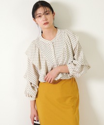 INCEDE（インシード）の「前後2WAY ドットフリルブラウス（シャツ/ブラウス）」
