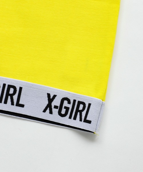 X-girl（エックスガール）の「LOGO TANK TOP（タンクトップ・レディース・ホワイト/ブラック/イエロー・S/M）」の7枚目の写真