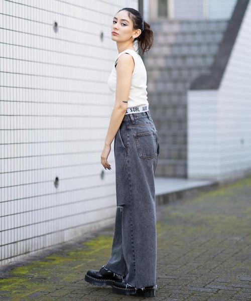 X-girl（エックスガール）の「LOGO TANK TOP（タンクトップ）」 - WEAR