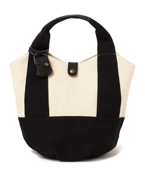 Ray BEAMS（レイビームス）の「toleur / キャンバス トート（トートバッグ・レディース・ブラック/グレー・ONE SIZE）」の6枚目の写真
