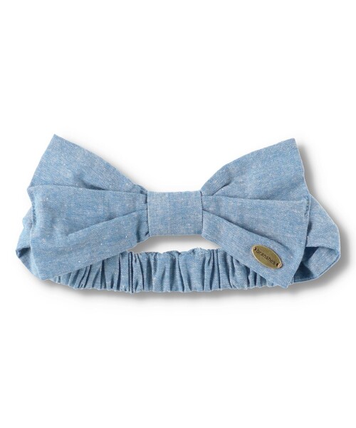BRANSHES(ブランシェス)の「ダンガリー/ギンガムヘアバンド(ヘアバンド・キッズ・ブラック/ブルー・FREE)」の3枚目の写真