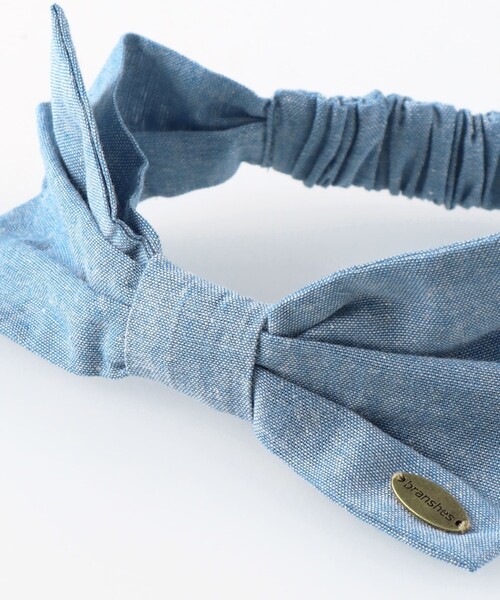 BRANSHES(ブランシェス)の「ダンガリー/ギンガムヘアバンド(ヘアバンド・キッズ・ブラック/ブルー・FREE)」の7枚目の写真