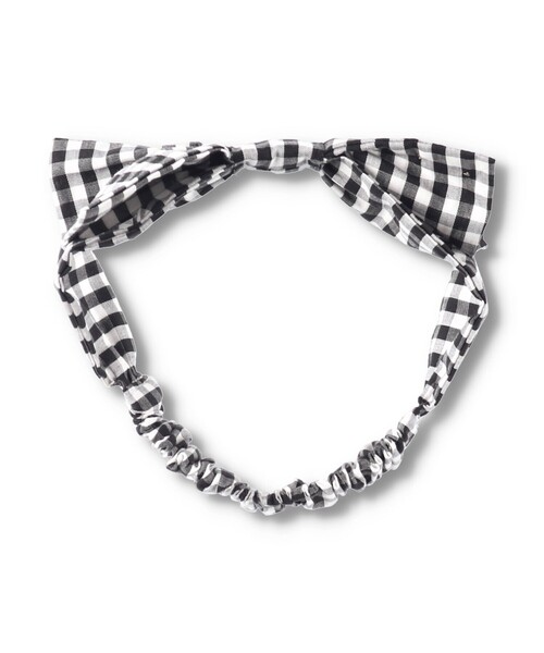 BRANSHES(ブランシェス)の「ダンガリー/ギンガムヘアバンド(ヘアバンド・キッズ・ブラック/ブルー・FREE)」の6枚目の写真