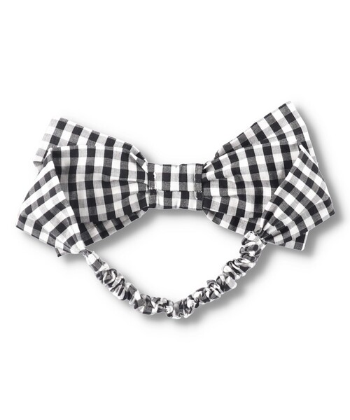 BRANSHES(ブランシェス)の「ダンガリー/ギンガムヘアバンド(ヘアバンド・キッズ・ブラック/ブルー・FREE)」の4枚目の写真