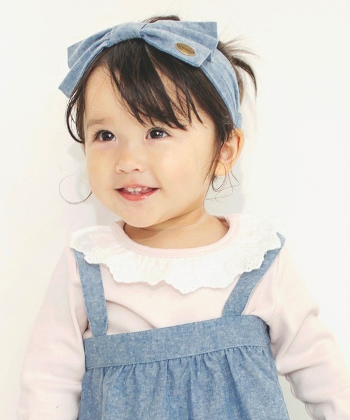 BRANSHES(ブランシェス)の「ダンガリー/ギンガムヘアバンド(ヘアバンド・キッズ・ブラック/ブルー・FREE)」の18枚目の写真