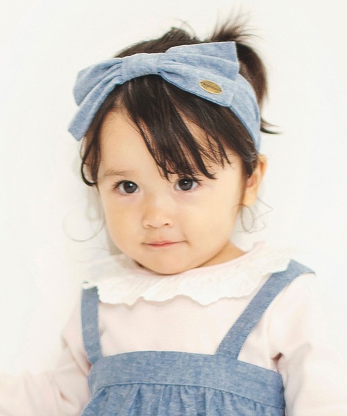 BRANSHES(ブランシェス)の「ダンガリー/ギンガムヘアバンド(ヘアバンド・キッズ・ブラック/ブルー・FREE)」の16枚目の写真