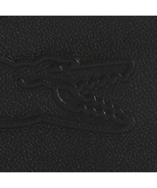 LACOSTE(ラコステ)の「レザーウォレットポーチ(ショルダーバッグ・レディース・ブラック/チェリーレッド・FREE)」の3枚目の写真