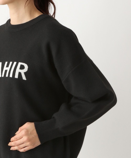 LEPSIM（レプシィム）の「12ゲージジャガードロゴプルオーバー　260756（ニット/セーター・レディース・ブラック/グリーン・FREE）」の9枚目の写真