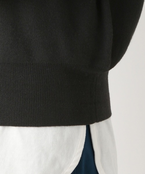 LEPSIM（レプシィム）の「12ゲージジャガードロゴプルオーバー　260756（ニット/セーター・レディース・ブラック/グリーン・FREE）」の10枚目の写真