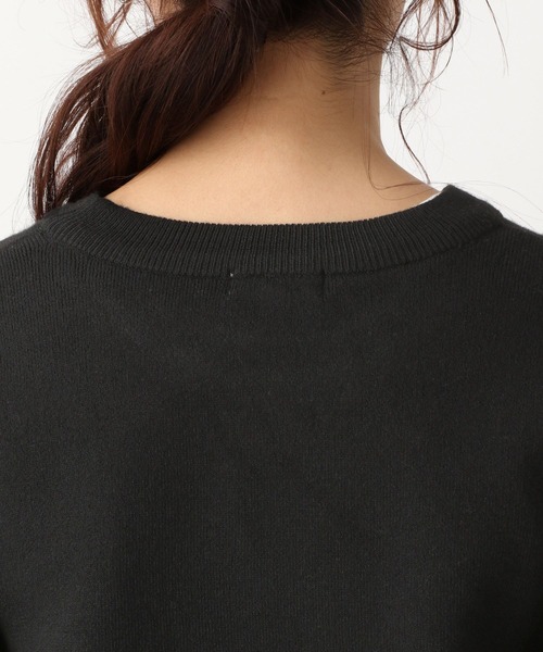 LEPSIM（レプシィム）の「12ゲージジャガードロゴプルオーバー　260756（ニット/セーター・レディース・ブラック/グリーン・FREE）」の11枚目の写真