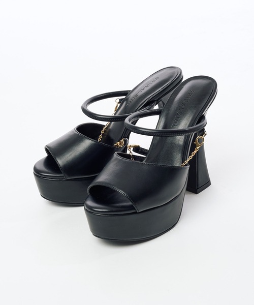 SPIRALGIRL(スパイラルガール)の「アンクルチェーンGossipサンダル(サンダル・レディース・グリーン/ブラック/ホワイト・MEDIUM/LARGE)」の9枚目の写真