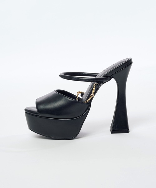 SPIRALGIRL(スパイラルガール)の「アンクルチェーンGossipサンダル(サンダル・レディース・グリーン/ブラック/ホワイト・MEDIUM/LARGE)」の12枚目の写真