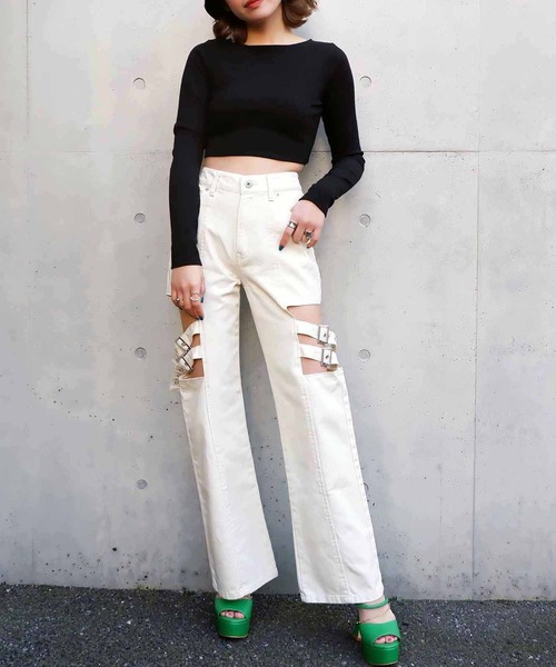 SPIRALGIRL(スパイラルガール)の「アンクルチェーンGossipサンダル(サンダル・レディース・グリーン/ブラック/ホワイト・MEDIUM/LARGE)」の6枚目の写真