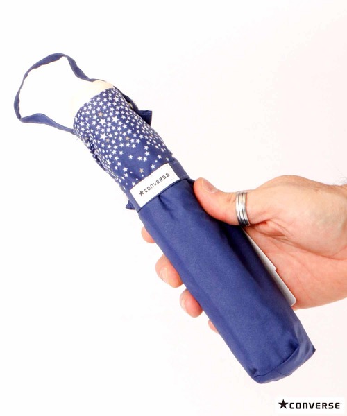 CONVERSE（コンバース）の「CONVERSE 雨晴兼用折りたたみ傘（折りたたみ傘・レディース・D/B/F/A/E・55）」の14枚目の写真