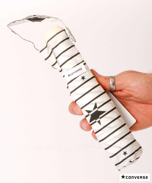 CONVERSE（コンバース）の「CONVERSE 雨晴兼用折りたたみ傘（折りたたみ傘・レディース・D/B/F/A/E・55）」の16枚目の写真