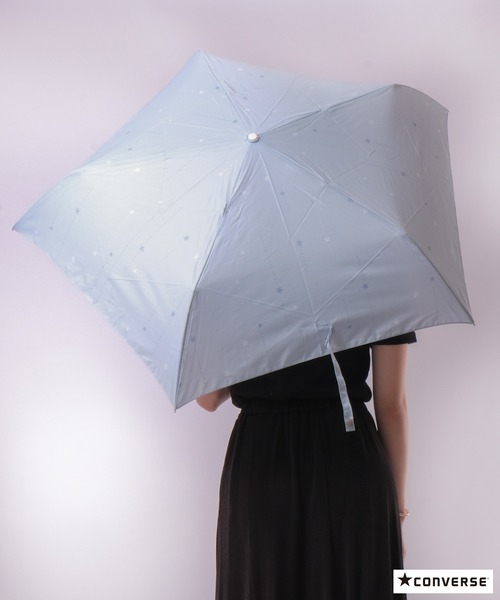 CONVERSE（コンバース）の「CONVERSE 雨晴兼用折りたたみ傘（折りたたみ傘・レディース・D/B/F/A/E・55）」の21枚目の写真