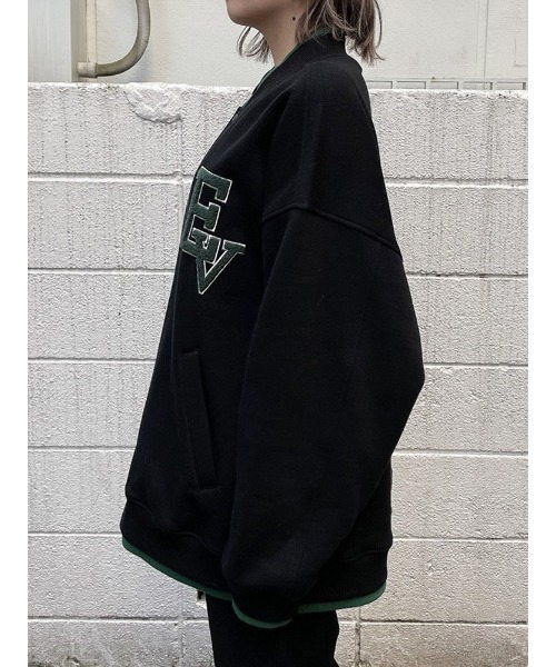 ENVYM(アンビー)の「オーバーサイズスタジャン(スタジャン・レディース・ホワイト/ブラック・FREE)」の12枚目の写真