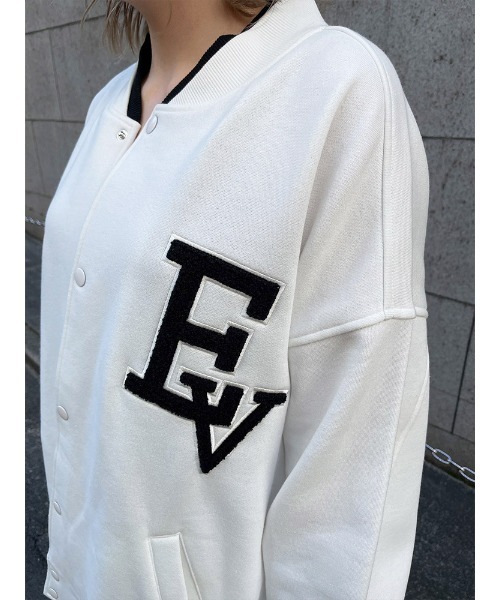 ENVYM(アンビー)の「オーバーサイズスタジャン(スタジャン・レディース・ホワイト/ブラック・FREE)」の17枚目の写真