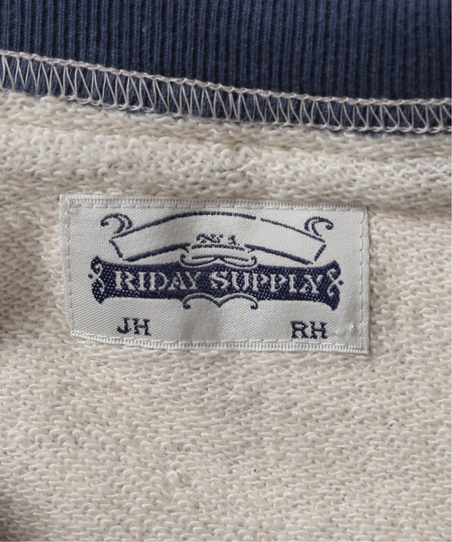 RIDING HIGH（ライディングハイ）の「【RIDAY SUPPLY】レトロ フィット 杢 フーディ パーカー（スウェット・メンズ・アイボリー/グレー・MEDIUM/LARGE）」の14枚目の写真
