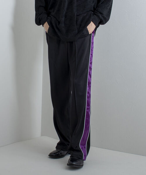 GLOSTER（グロスター）の「【GLOSTER/グロスター】サイドライントラックパンツ（その他パンツ・メンズ・ブラック/パープル/レッド・MEDIUM/LARGE）」の5枚目の写真