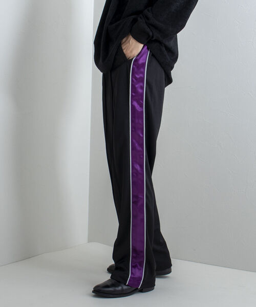 GLOSTER（グロスター）の「【GLOSTER/グロスター】サイドライントラックパンツ（その他パンツ・メンズ・ブラック/パープル/レッド・MEDIUM/LARGE）」の4枚目の写真