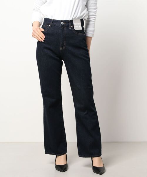 HONEYSUCKLE ROSE（ハニーサックルローズ）の「【HONEYSUCKLE ROSE】ハイウエストフレアデニムパンツ（デニムパンツ・レディース・ダークインディゴブルー・L/S/M）」の9枚目の写真