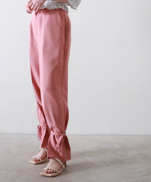 Cheek(チーク)の「【サイズ展開あり】2WAYヘムハイウェストパンツ(その他パンツ・レディース・ピンク/イエロー/グレイッシュベージュ・MEDIUM)」の10枚目の写真