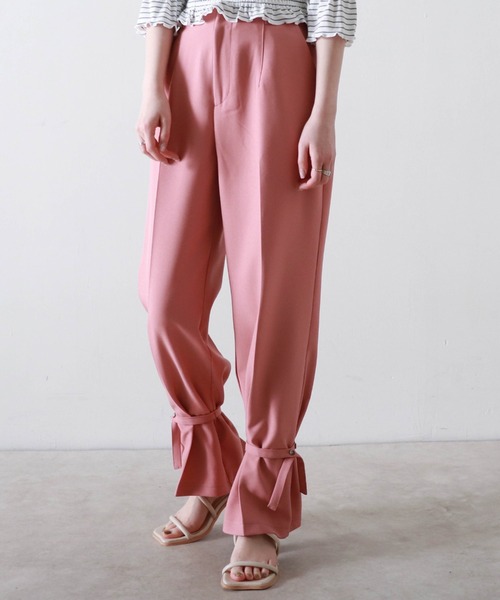 Cheek(チーク)の「【サイズ展開あり】2WAYヘムハイウェストパンツ(その他パンツ・レディース・ピンク/イエロー/グレイッシュベージュ・MEDIUM)」の7枚目の写真