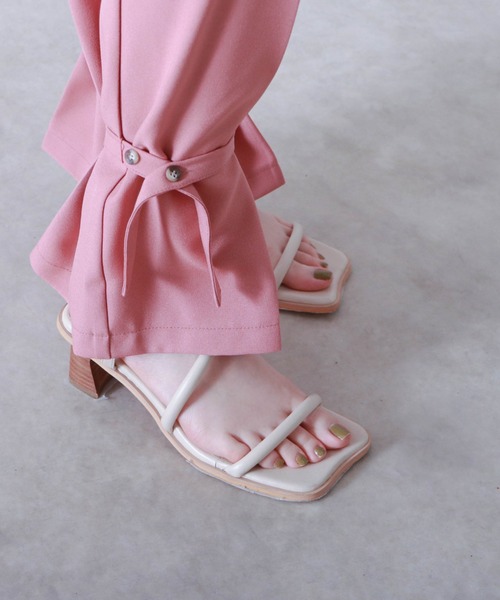 Cheek(チーク)の「【サイズ展開あり】2WAYヘムハイウェストパンツ(その他パンツ・レディース・ピンク/イエロー/グレイッシュベージュ・MEDIUM)」の11枚目の写真