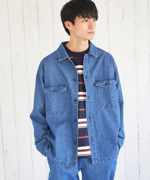 coen（コーエン）の「マルチワイドボーダーロングスリーブTシャツ（Tシャツ/カットソー・メンズ・ダークグリーン/ネイビー/ダークグレー・LARGE/SMALL/MEDIUM/X-LARGE）」の14枚目の写真