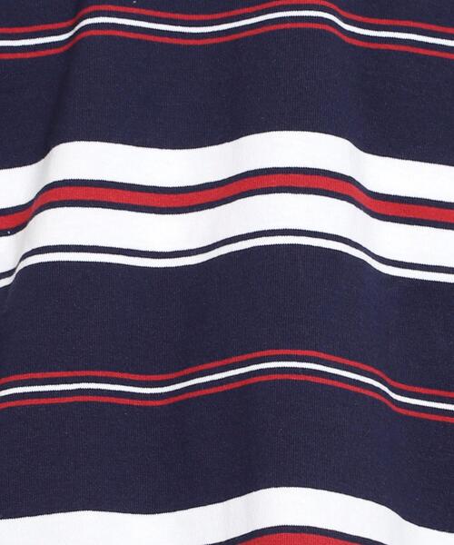 coen（コーエン）の「マルチワイドボーダーロングスリーブTシャツ（Tシャツ/カットソー・メンズ・ダークグリーン/ネイビー/ダークグレー・LARGE/SMALL/MEDIUM/X-LARGE）」の4枚目の写真