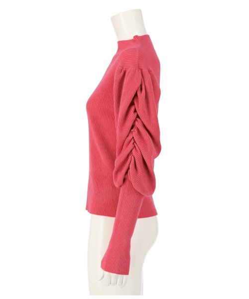 CHILLE（チル）の「ボトルネックパワーショルダートップスカットソー（ニット/セーター・レディース・オレンジ/アイボリー/ピンク・FREE）」の12枚目の写真