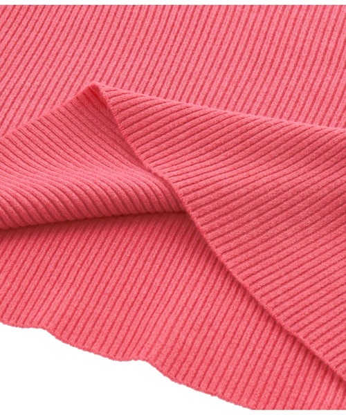 CHILLE（チル）の「ボトルネックパワーショルダートップスカットソー（ニット/セーター・レディース・オレンジ/アイボリー/ピンク・FREE）」の10枚目の写真